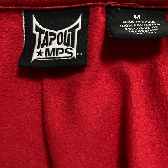 Vtg Tapout Hoodie Jacket Mens Size M Full Zip Embroidered UFC MMA BJJ Y2K - Picture 4 of 13